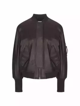 Кожаный бомбер Closed, черный