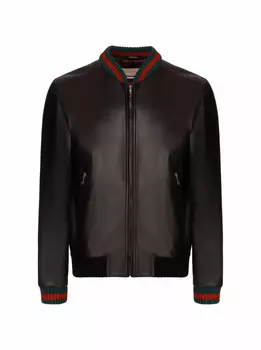 Кожаный бомбер Gucci
