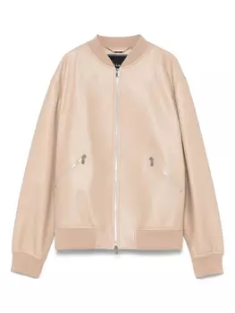 Кожаный бомбер Kiton, нейтральный