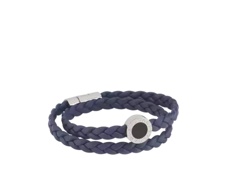 Кожаный браслет Bvlgari