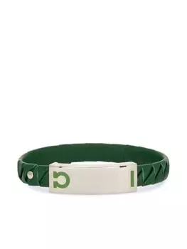 Кожаный браслет Ганчини Ferragamo, зеленый