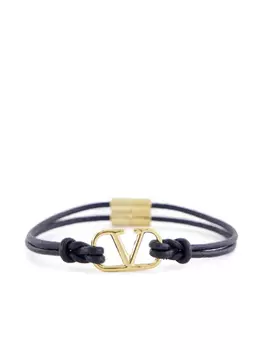 Кожаный браслет Valentino Garavani, синий