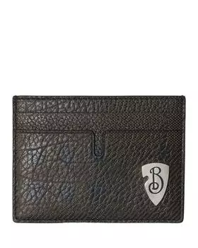 Кожаный чехол для карт B Shield Burberry, черный