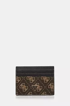Кожаный чехол для карт MITO Guess, коричневый