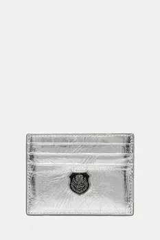 Кожаный чехол для карт The Kooples, серебряный