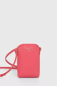 Кожаный чехол Patrizia Pepe, розовый