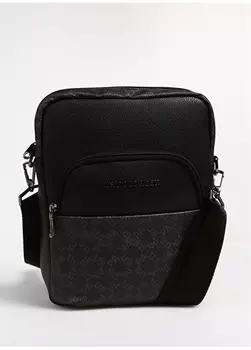 Кожаный черный мужской портфель U.S. Polo Assn.