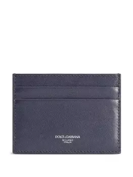 Кожаный держатель для карт Dolce & Gabbana, синий