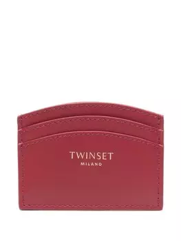 Кожаный держатель для карт TWINSET, красный