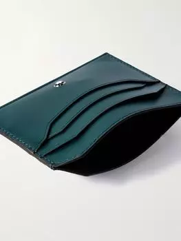 Кожаный держатель карт MONTBLANC, бирюзовый