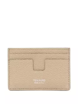 Кожаный держатель карт TOM FORD, нейтральный