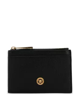 Кожаный держатель карт Versace, черный