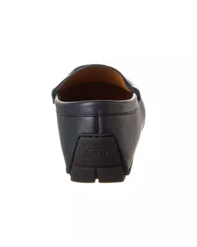 Кожаный драйвер Gucci Microguccissima, синий