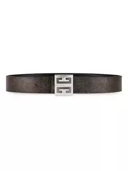 Кожаный двусторонний ремень 4G Givenchy, черный