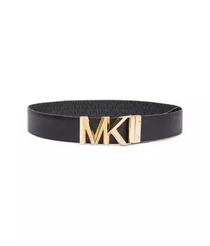 Кожаный двусторонний ремень Michael Kors, черный