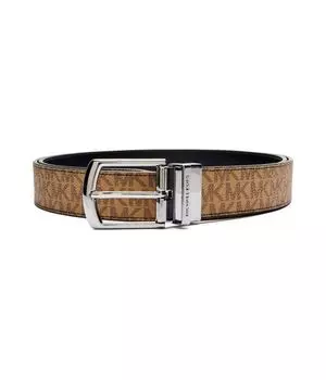Кожаный двусторонний ремень Michael Kors, желтый