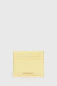 Кожаный футляр для карт Coccinelle, желтый