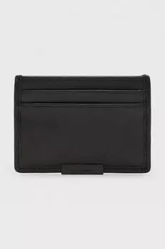 Кожаный футляр для карт DOVE CARDHOLDER AllSaints, черный