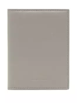 Кожаный футляр для карт Giorgio Armani, серый