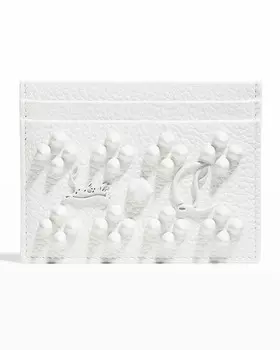 Кожаный футляр для карт Kios с заклепками Christian Louboutin