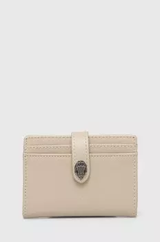 Кожаный футляр для карт Kurt Geiger London, бежевый