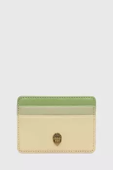 Кожаный футляр для карт Kurt Geiger London, зеленый