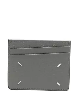 Кожаный футляр для карт Maison Margiela, серый