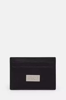 Кожаный футляр для карт MM6 Maison Margiela, черный