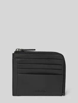 Кожаный футляр для карт с отделением на молнии, модель «MANDRIN» VALENTINO BAGS, черный