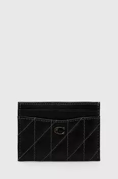 Кожаный футляр для карточек Essential Card Case Coach, черный