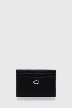 Кожаный футляр для карточек Essential Card Case Coach, черный