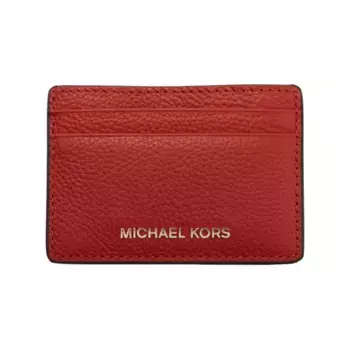Кожаный футляр с картами Jet Set Michael Kors, красный