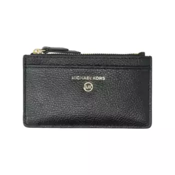 Кожаный футляр с подвеской в виде карты Michael Kors, черный