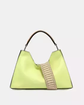 Кожаный хобо Aurora с дополнительной ручкой Gianni Chiarini, желтый