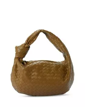 Кожаный хобо Jodie Small Intrecciato Bottega Veneta, цвет Tan/Beige