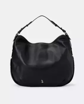 Кожаный хобо на молнии Abbacino, черный