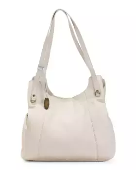 Кожаный хобо с тремя отделениями Born, цвет Bone