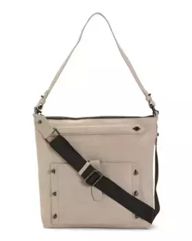Кожаный хобо-трансформер Warren с ремешком через плечо Botkier, цвет Dove