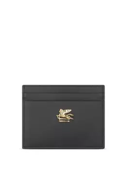 Кожаный кардхолдер ETRO, черный