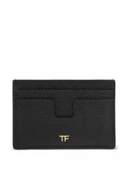 Кожаный кардхолдер TOM FORD, черный