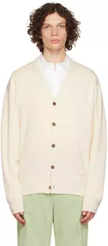 Кожаный кардиган с нашивками Off-White Wooyoungmi