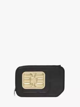 Кожаный картхолдер JW Anderson, черный
