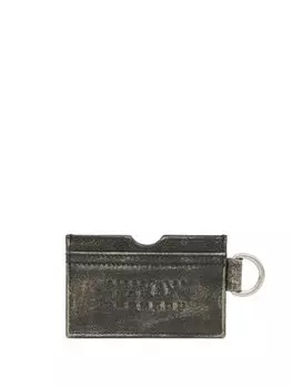 Кожаный картхолдер Numeric MM6 Maison Margiela, серый