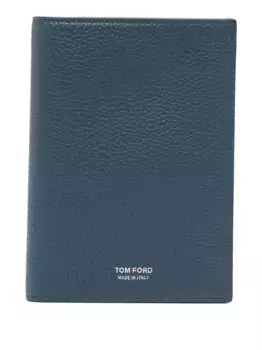 Кожаный картхолдер TOM FORD, синий