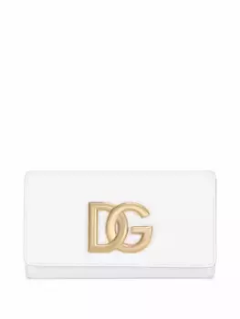 Кожаный клатч 3.5 DOLCE & GABBANA, белый