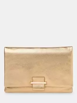 Кожаный клатч Alicia Whistles, золотой