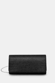 Кожаный клатч Answear.Lab, черный