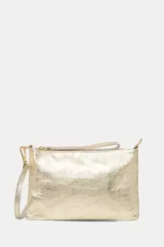 Кожаный клатч Answear.Lab, золотой
