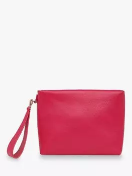 Кожаный клатч Avah с молнией сверху Whistles, розовый