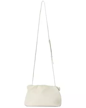 Кожаный клатч Bourse Grain The Row, цвет Ivory PLD